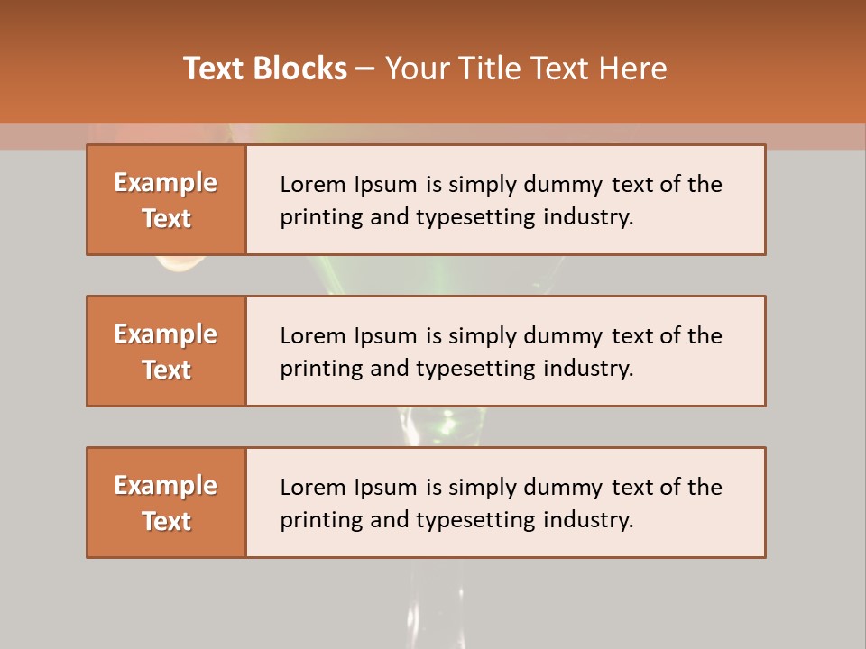 Back Lit Martini Glass With Absinthe Cocktail Decorated By Salt Rim And Tangerine Slice PowerPoint Template