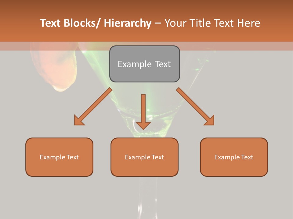 Back Lit Martini Glass With Absinthe Cocktail Decorated By Salt Rim And Tangerine Slice PowerPoint Template