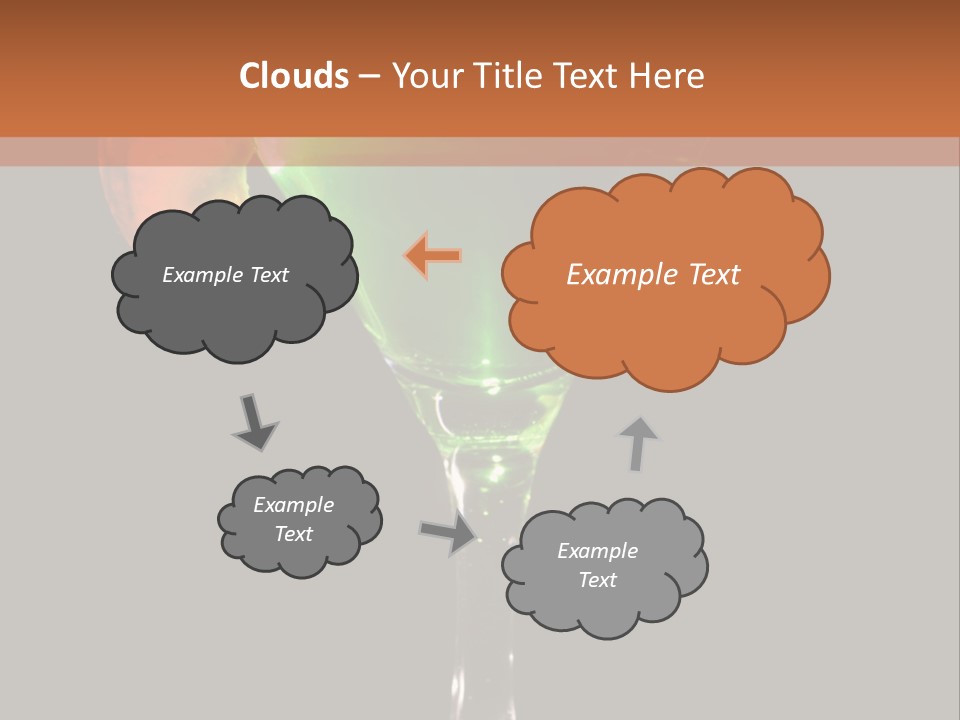 Back Lit Martini Glass With Absinthe Cocktail Decorated By Salt Rim And Tangerine Slice PowerPoint Template