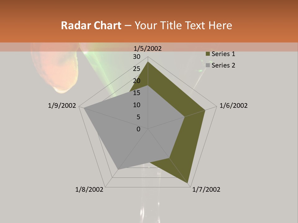 Back Lit Martini Glass With Absinthe Cocktail Decorated By Salt Rim And Tangerine Slice PowerPoint Template