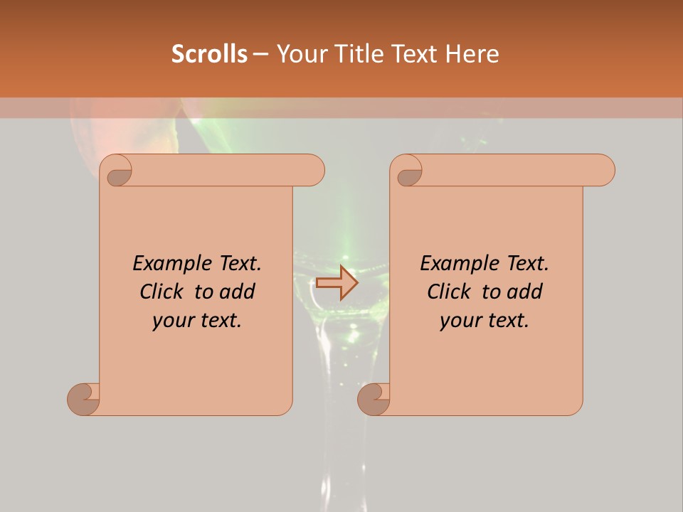 Back Lit Martini Glass With Absinthe Cocktail Decorated By Salt Rim And Tangerine Slice PowerPoint Template
