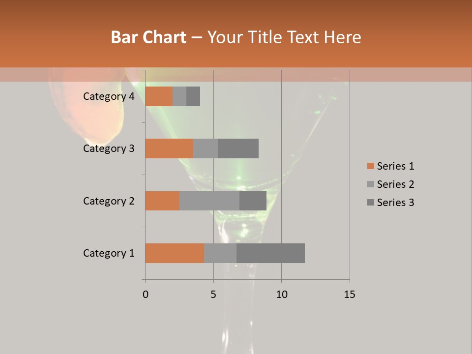 Back Lit Martini Glass With Absinthe Cocktail Decorated By Salt Rim And Tangerine Slice PowerPoint Template