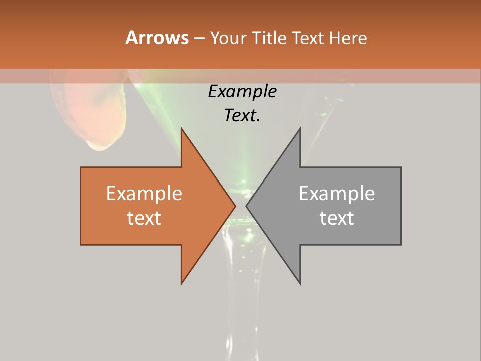 Back Lit Martini Glass With Absinthe Cocktail Decorated By Salt Rim And Tangerine Slice PowerPoint Template