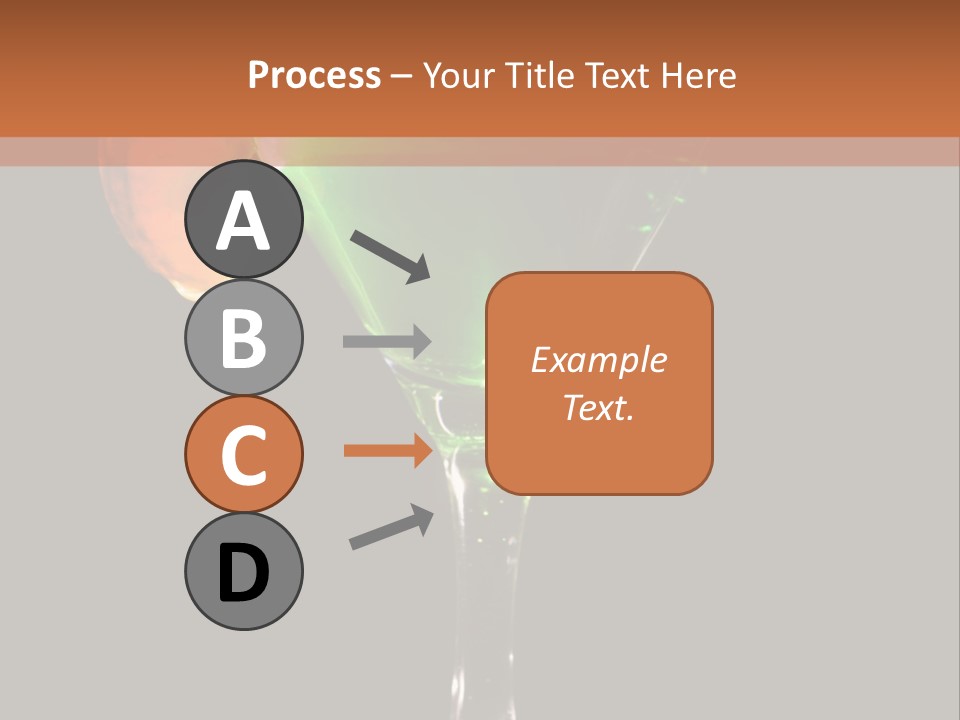 Back Lit Martini Glass With Absinthe Cocktail Decorated By Salt Rim And Tangerine Slice PowerPoint Template