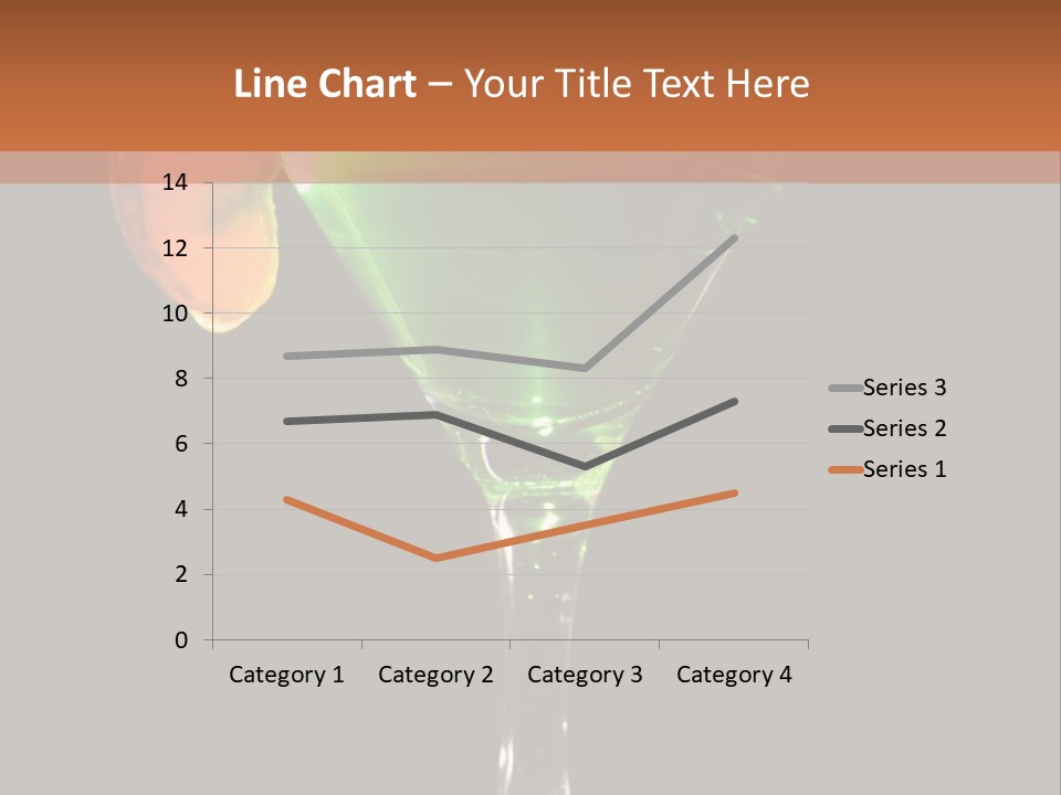 Back Lit Martini Glass With Absinthe Cocktail Decorated By Salt Rim And Tangerine Slice PowerPoint Template