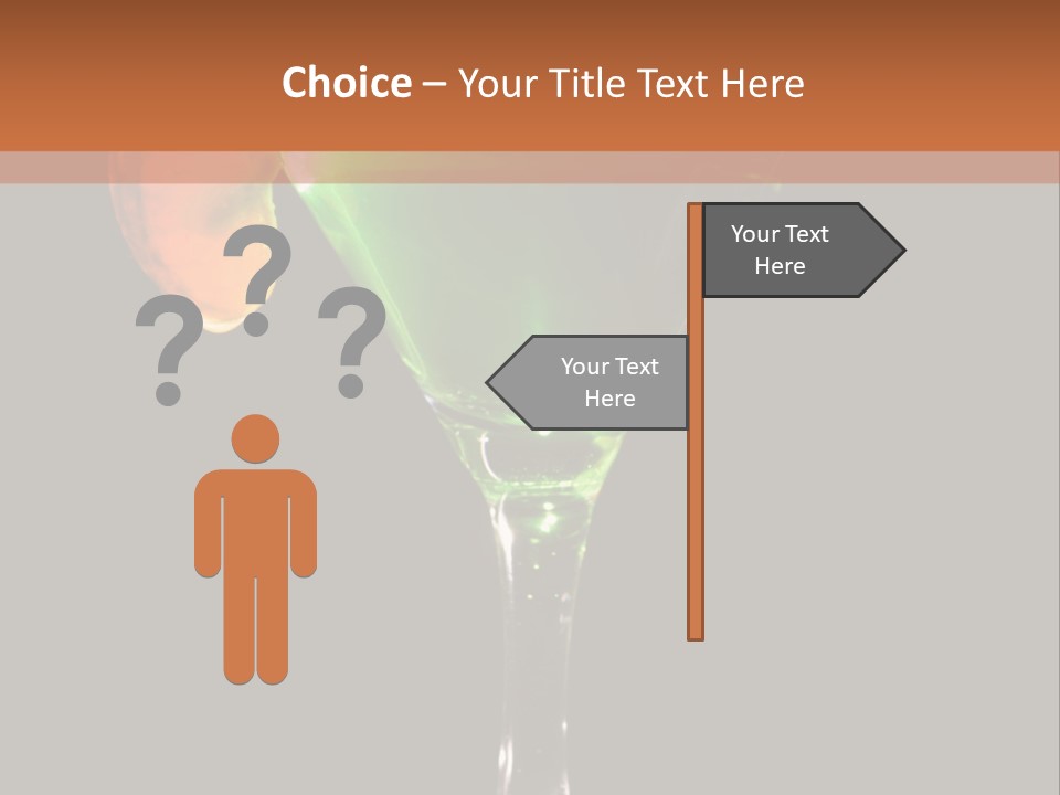 Back Lit Martini Glass With Absinthe Cocktail Decorated By Salt Rim And Tangerine Slice PowerPoint Template