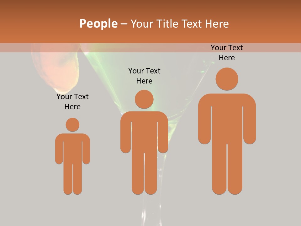 Back Lit Martini Glass With Absinthe Cocktail Decorated By Salt Rim And Tangerine Slice PowerPoint Template