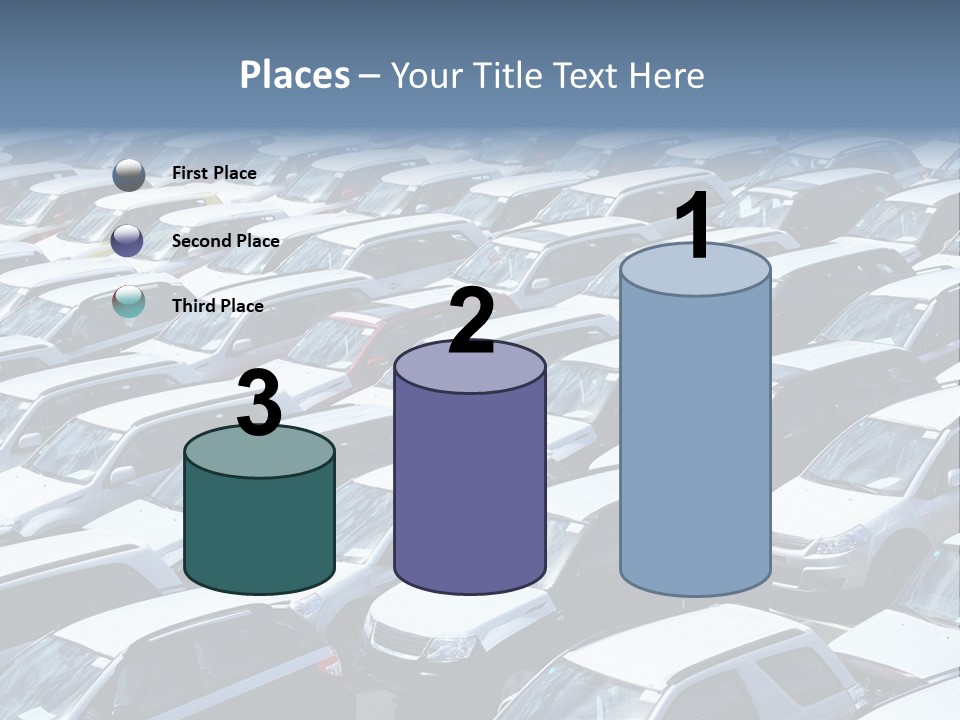 New Cars At Port PowerPoint Template