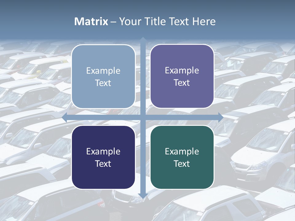 New Cars At Port PowerPoint Template