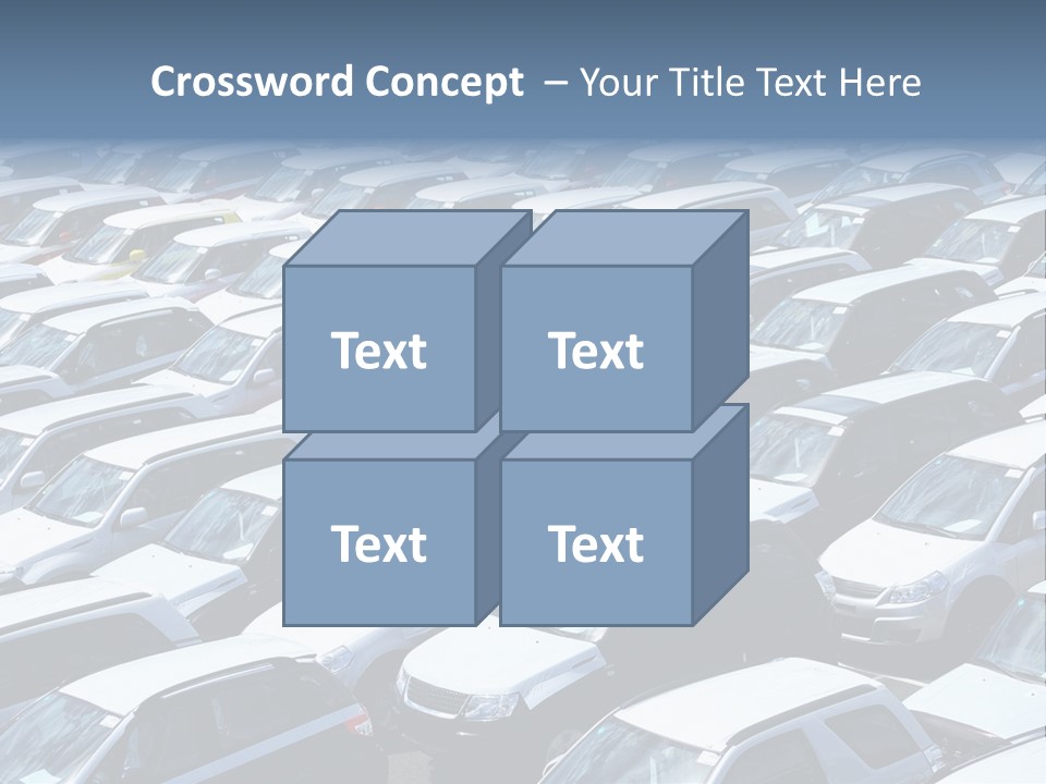 New Cars At Port PowerPoint Template