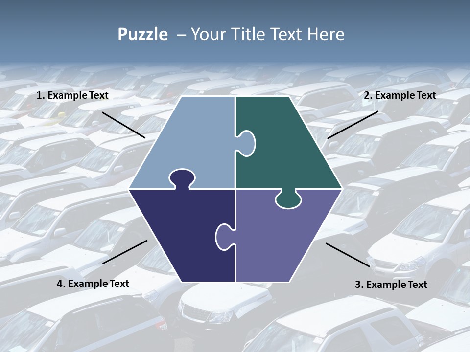 New Cars At Port PowerPoint Template