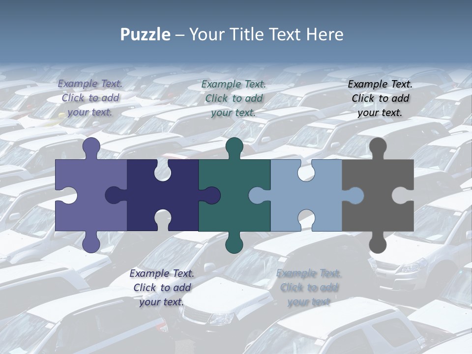 New Cars At Port PowerPoint Template