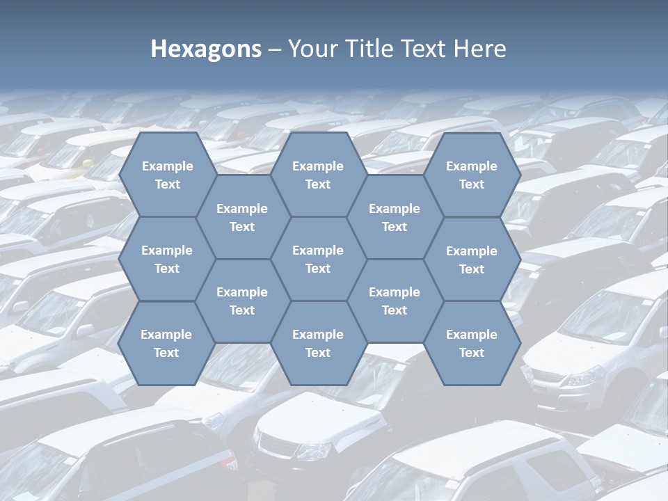 New Cars At Port PowerPoint Template