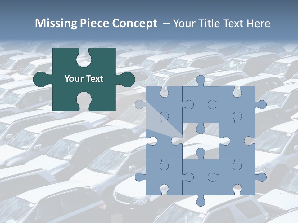 New Cars At Port PowerPoint Template