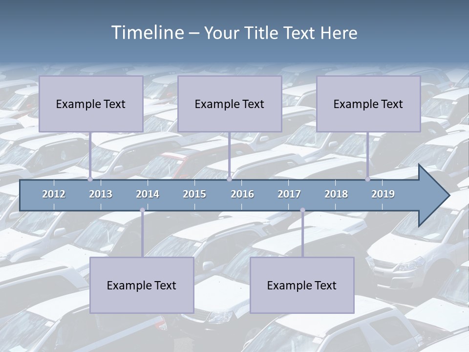 New Cars At Port PowerPoint Template