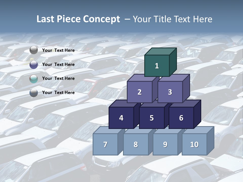 New Cars At Port PowerPoint Template