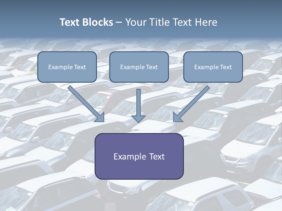 New Cars At Port PowerPoint Template