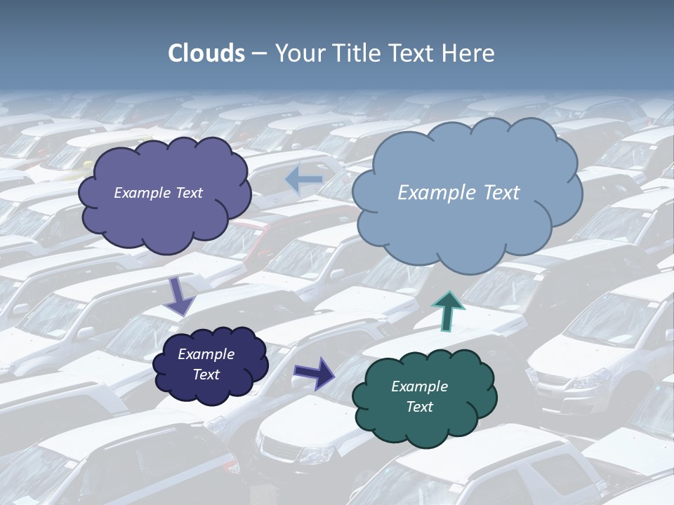 New Cars At Port PowerPoint Template