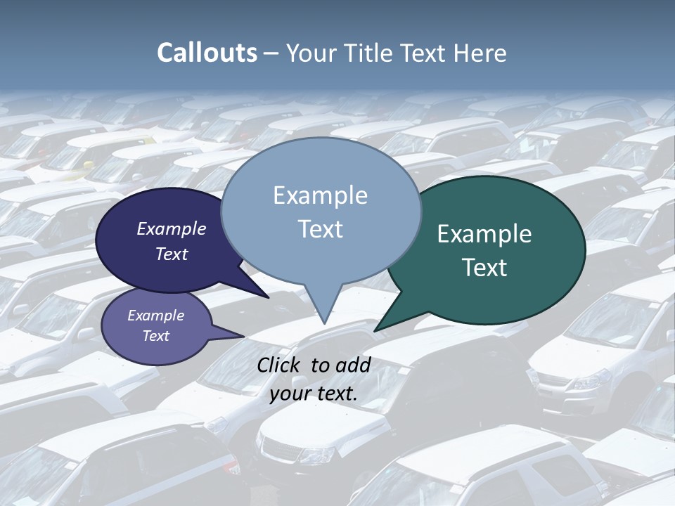 New Cars At Port PowerPoint Template