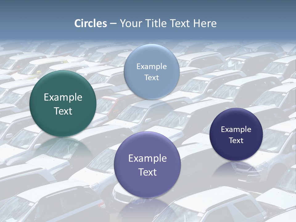 New Cars At Port PowerPoint Template