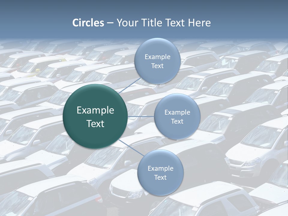 New Cars At Port PowerPoint Template