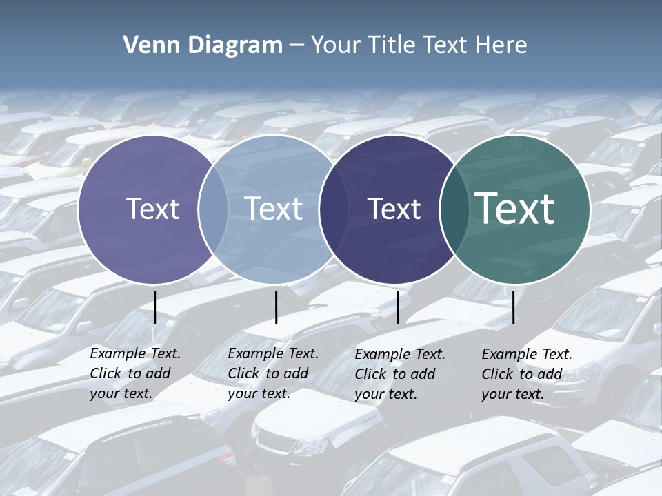 New Cars At Port PowerPoint Template