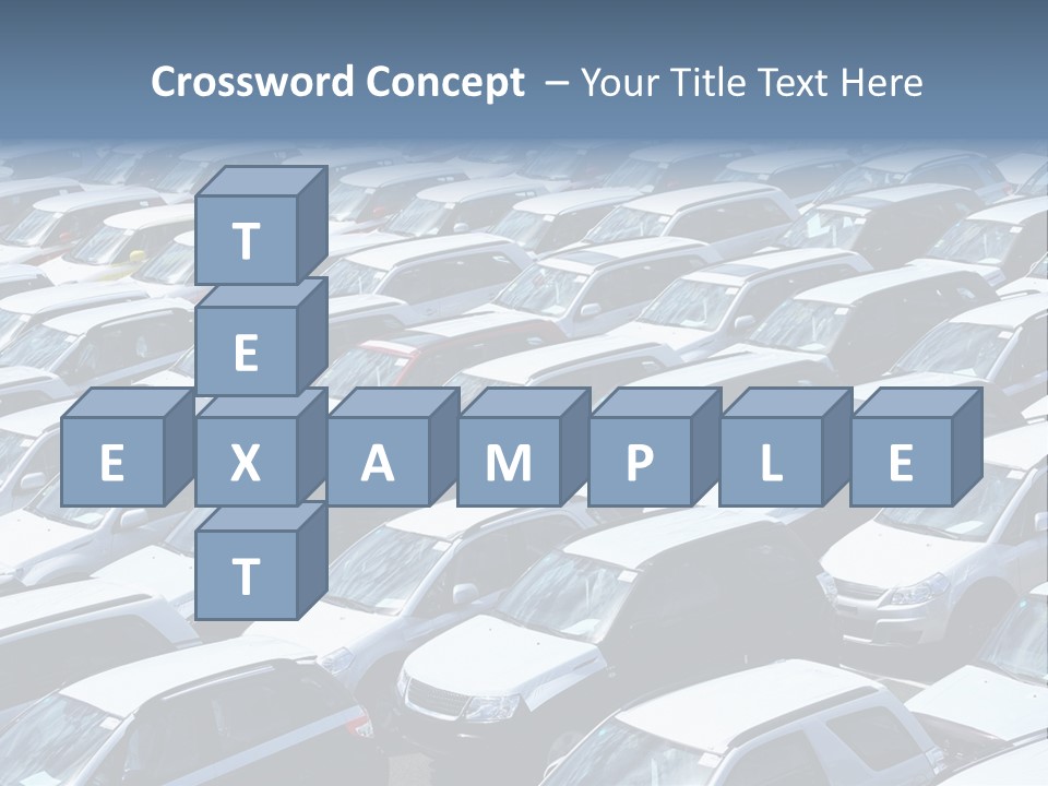 New Cars At Port PowerPoint Template