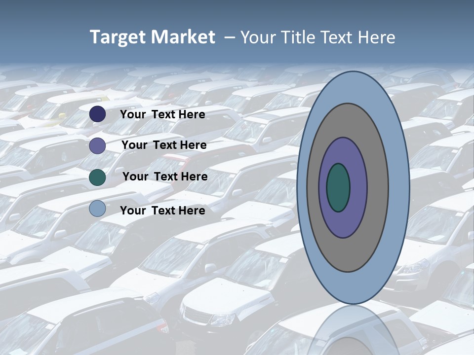 New Cars At Port PowerPoint Template