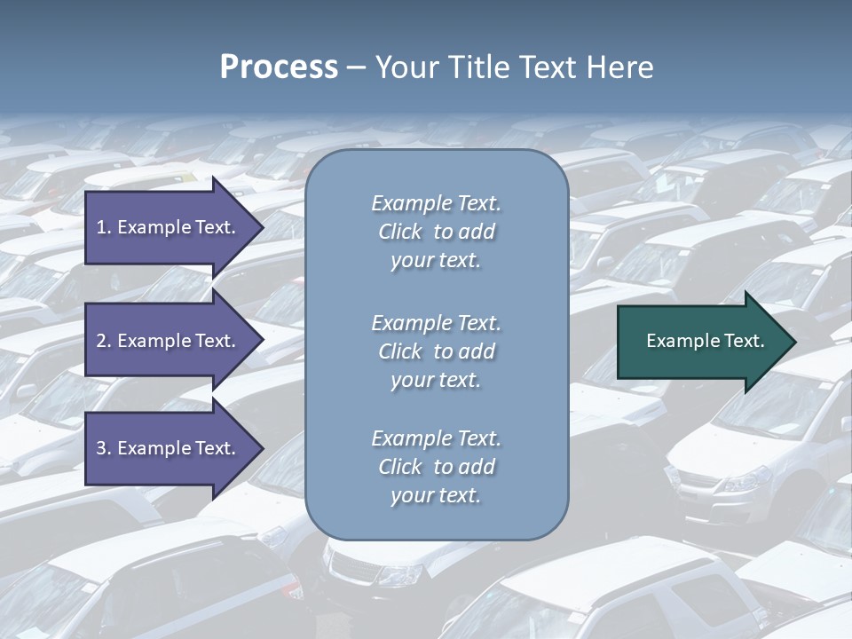 New Cars At Port PowerPoint Template