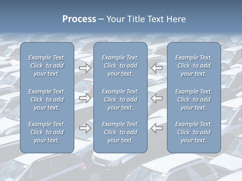 New Cars At Port PowerPoint Template