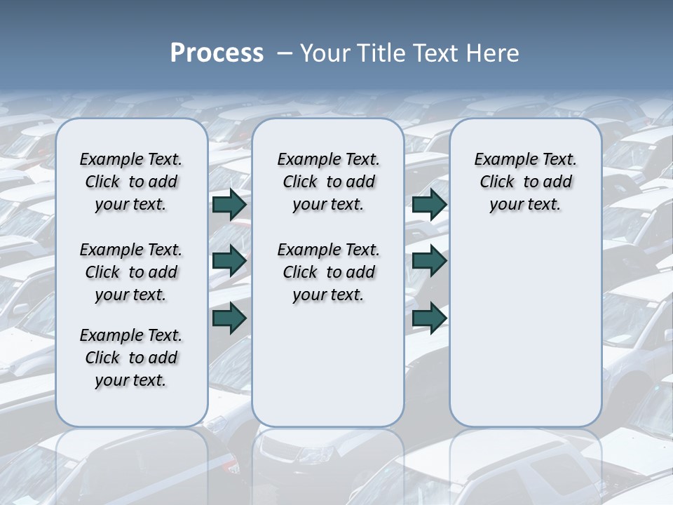 New Cars At Port PowerPoint Template