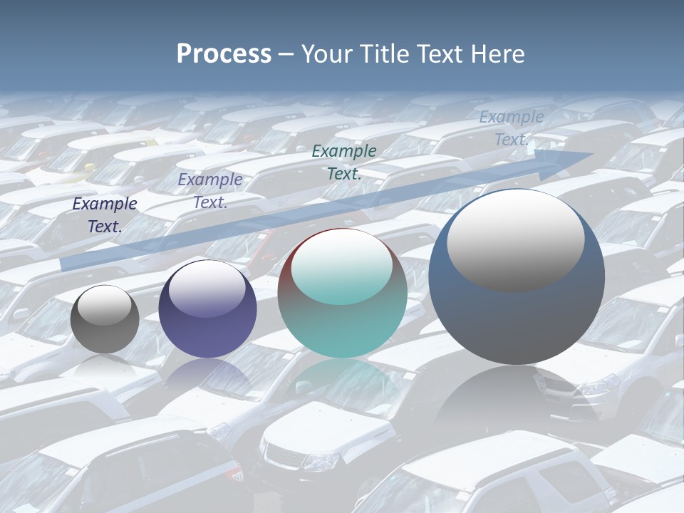 New Cars At Port PowerPoint Template