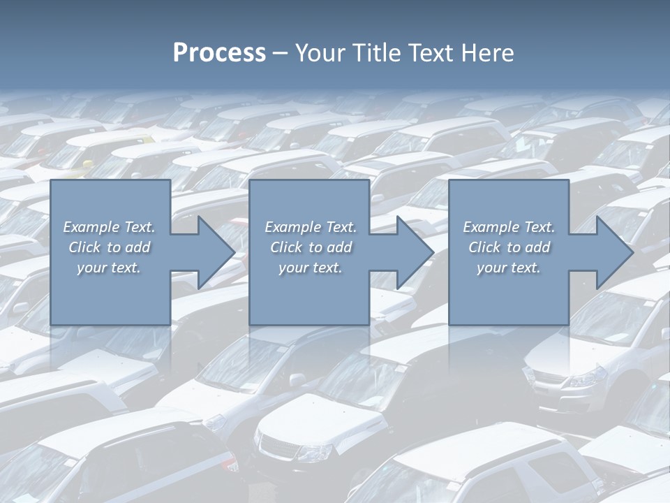New Cars At Port PowerPoint Template