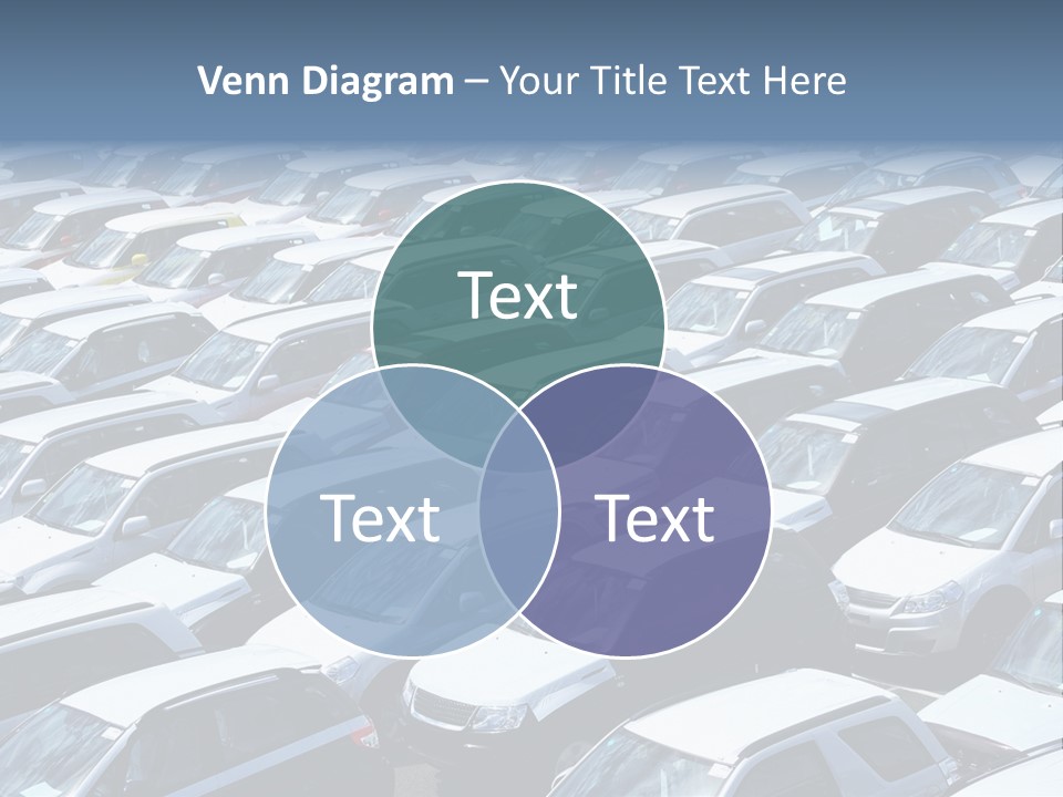 New Cars At Port PowerPoint Template