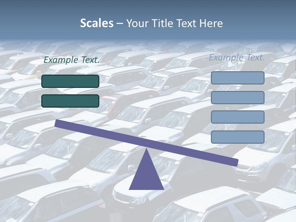 New Cars At Port PowerPoint Template