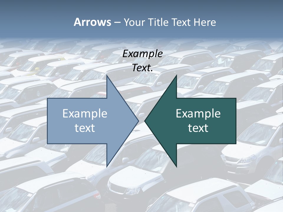 New Cars At Port PowerPoint Template