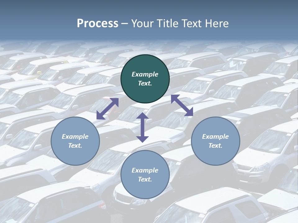 New Cars At Port PowerPoint Template