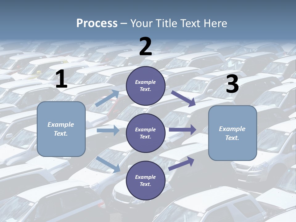 New Cars At Port PowerPoint Template