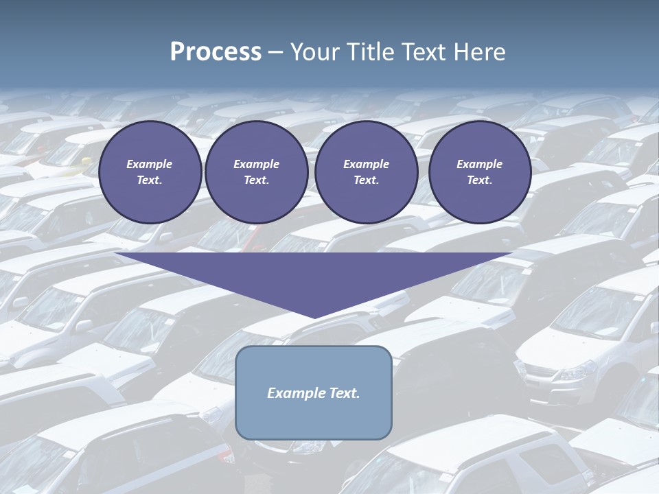 New Cars At Port PowerPoint Template