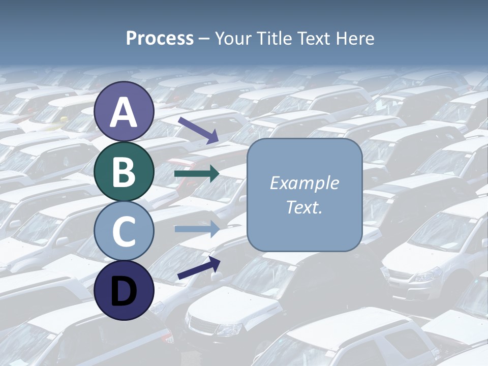 New Cars At Port PowerPoint Template