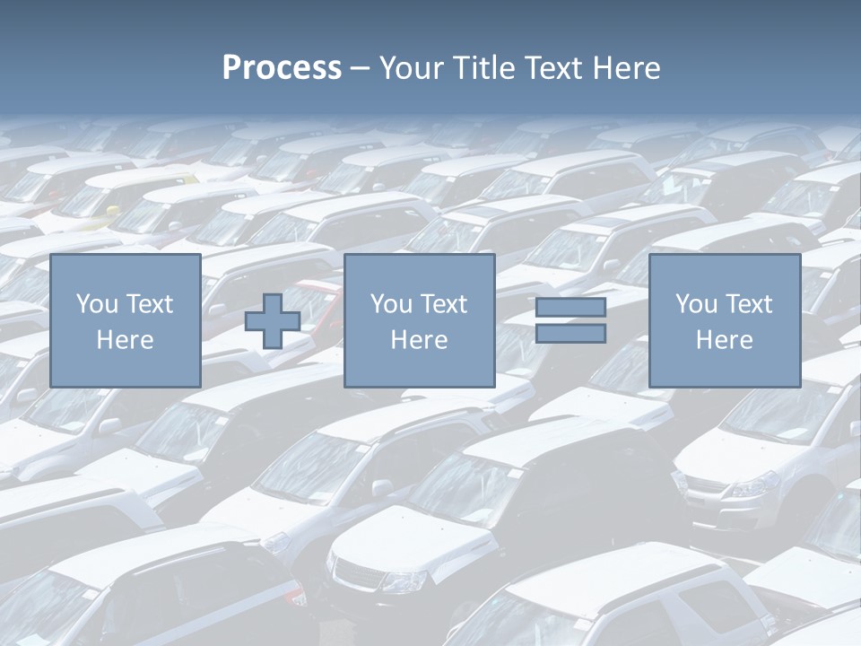 New Cars At Port PowerPoint Template