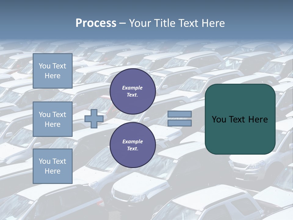 New Cars At Port PowerPoint Template