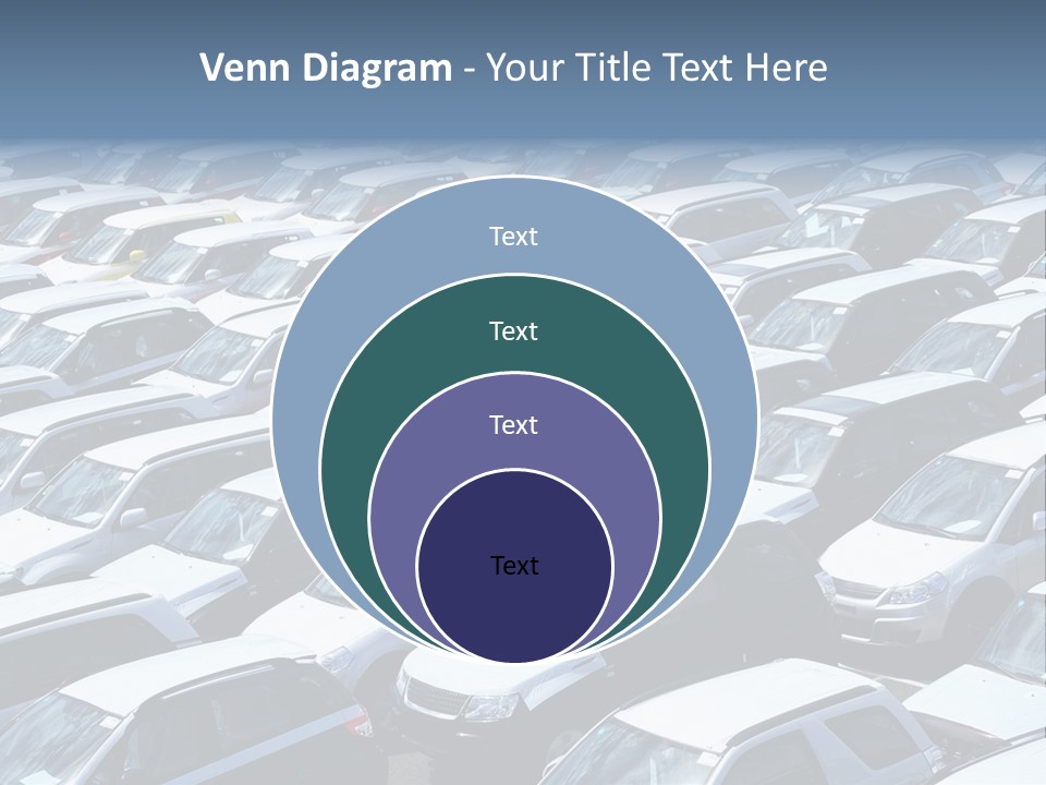 New Cars At Port PowerPoint Template