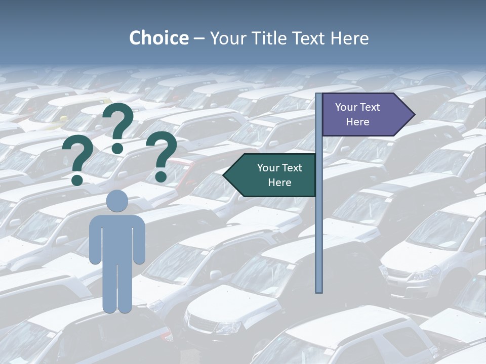 New Cars At Port PowerPoint Template