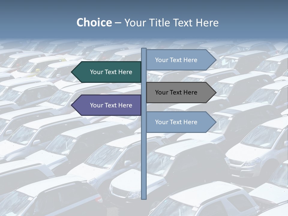 New Cars At Port PowerPoint Template