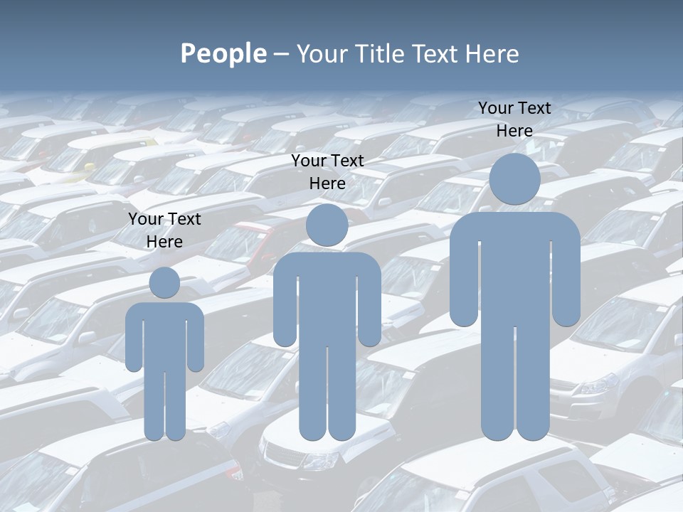 New Cars At Port PowerPoint Template