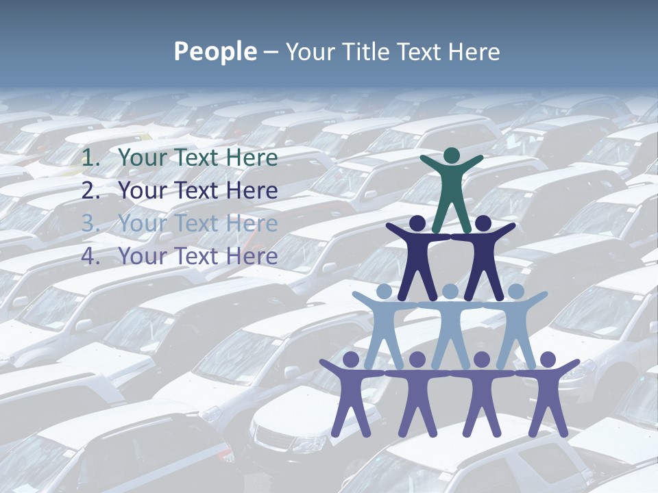 New Cars At Port PowerPoint Template