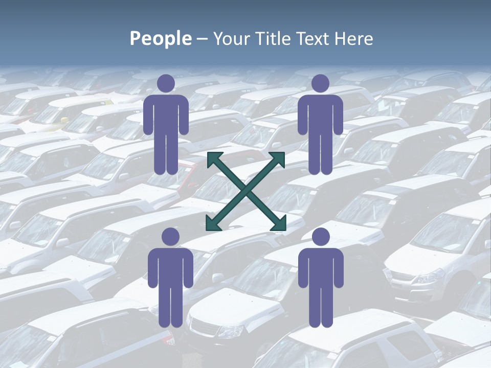 New Cars At Port PowerPoint Template