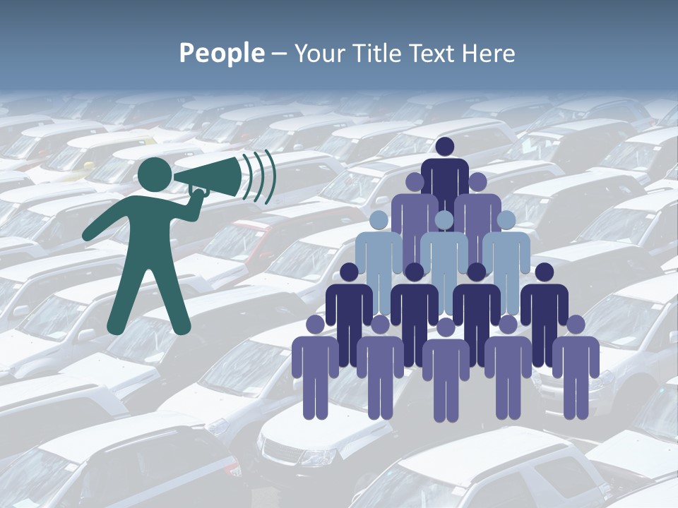 New Cars At Port PowerPoint Template