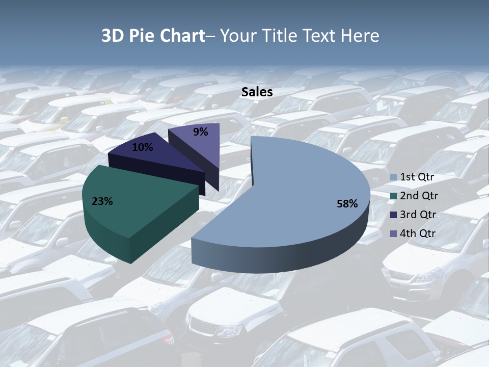 New Cars At Port PowerPoint Template
